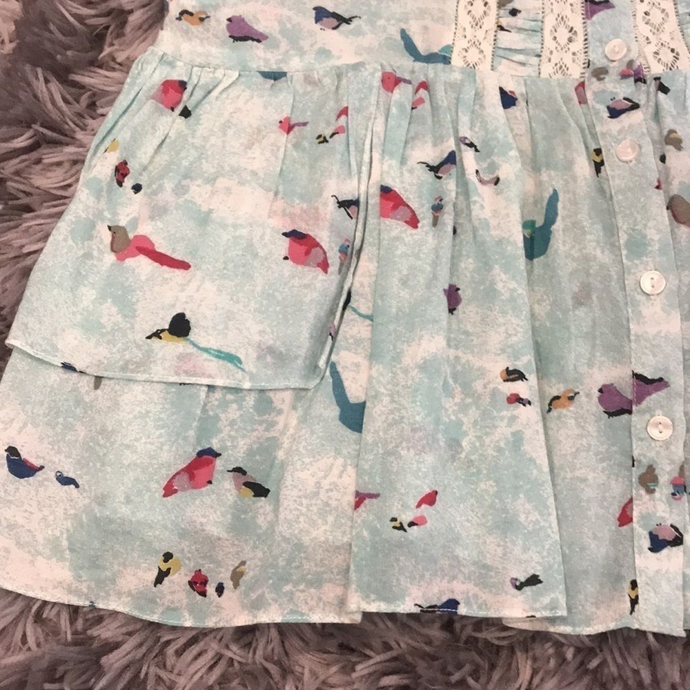 Free People Blue Bird Tank Top Size S - Picture 4 of 9